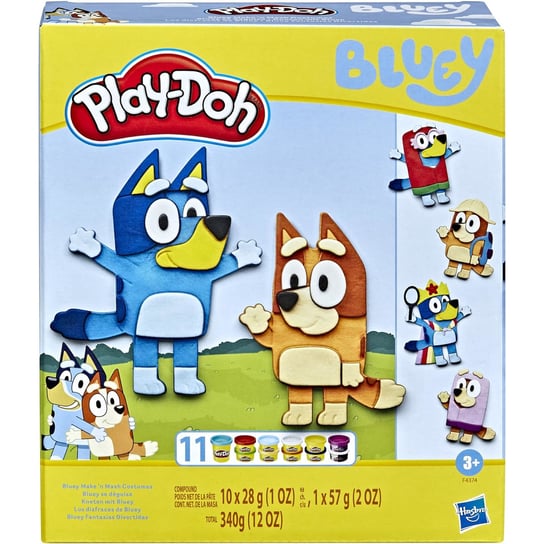 Play-Doh Ciastolina Zestaw Tworzenie I Mieszanie Kostiumów Bluey F4374 Hasbro
