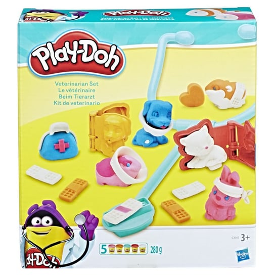 Play-Doh, ciastolina Zestaw Weterynarz, C3303 Play-Doh