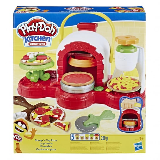 Play-Doh PIEC DO PIZZY ZESTAW CIASTOLINA DUŻY ZESTAW 5 TUB Play-Doh
