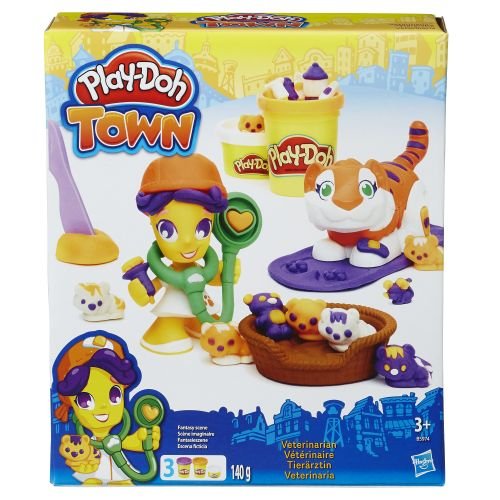 Play-Doh, Town, Figurka weterynarz i zwierzątko, B3411/B5974 Play-Doh