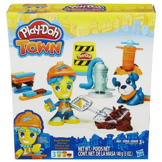 Play Doh Town, zestaw kreatywny Budowniczy i pies Play-Doh
