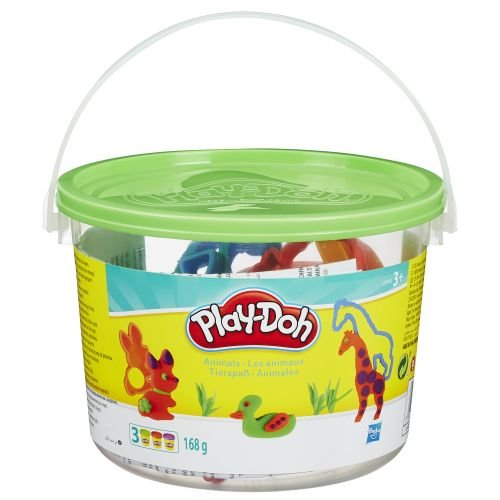 Play-Doh, zestaw Kolorowe wiaderko Animal Activities Bucket, 23414/23413 Play-Doh