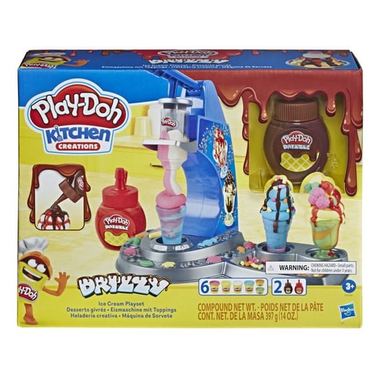 Play-Doh, zestaw kreatywny Kitchen, Tęczowa Lodziarnia, E6688 Play-Doh
