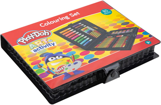 Play Doh zestaw kredki pastelowe mazaki farbki 80 elementów Grafix