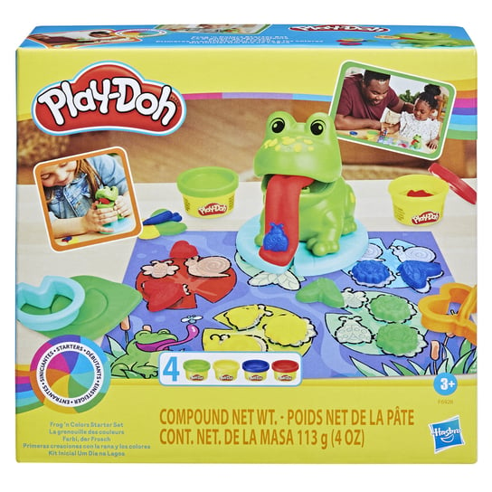 Play-Doh, zestaw Starters, Żaba i Nauka Kolorów Play-Doh