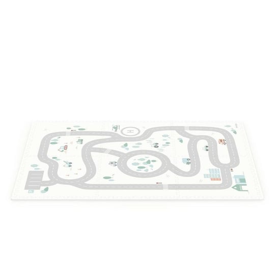 Play & Go - Dwustronna mata piankowa i pudełko na zabawki 2w1 EEVAA - Mapa drogowa Play&Go