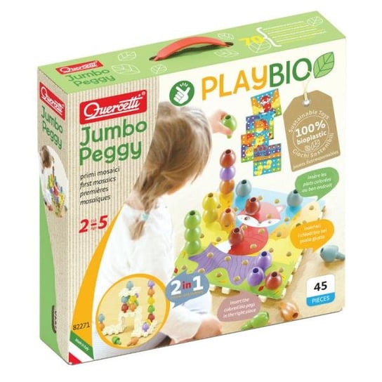 Playbio Jumbo Peggy Układanka Edukacyjna 82271 Quercetti Inna marka