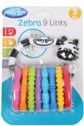 PLAYGRO Zebra z krążkami Playgro