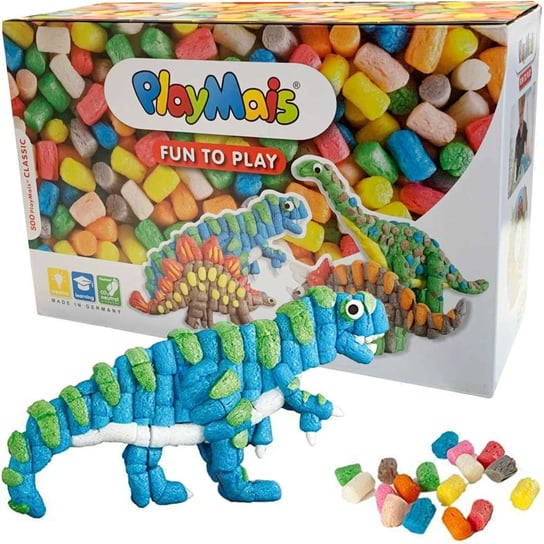 PlayMais klocki piankowe ekologiczne Dinozaury 300 el PlayMais
