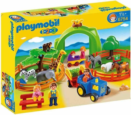 Playmobil 1.2.3, klocki Moje duże Zoo, 6754 Playmobil