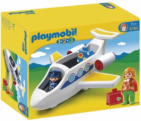 Playmobil 1.2.3, klocki Samolot pasażerski, 6780 Playmobil