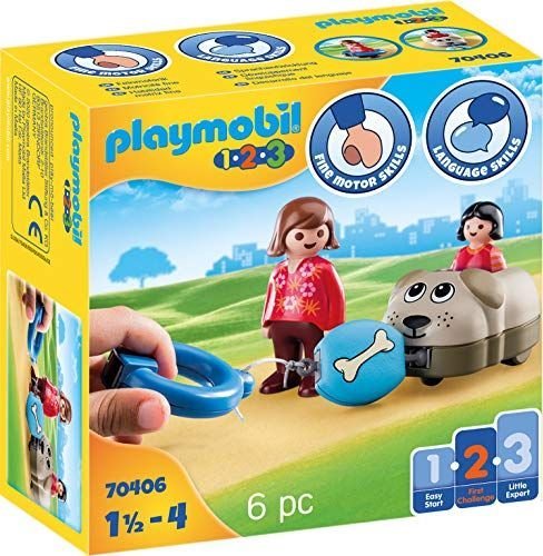 Playmobil 1.2.3. Mój piesek na kółkach (70406) Playmobil