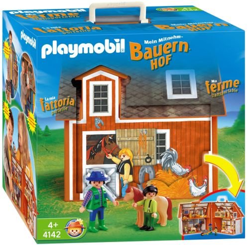 Playmobil 4142 Moje przenośne gospodarstwo rolne Stajnia Mała Farma Playmobil