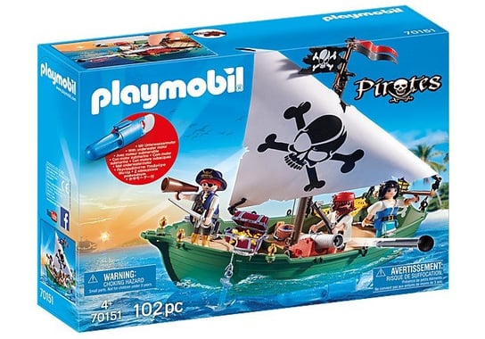 PLAYMOBIL 70151 Statek piracki z silnikiem podwodnym Playmobil