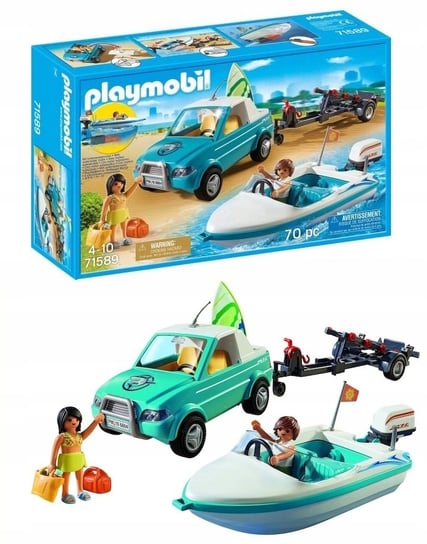 Playmobil 71589 Surfer-Pickup Z Motorówką Playmobil