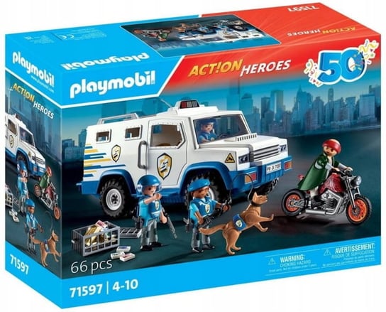 Playmobil Action Heroes 71597 Transporter Pieniędzy Playmobil