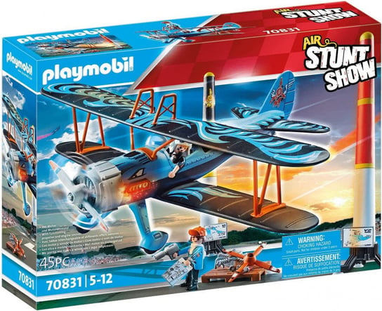 PLAYMOBIL, Air Stuntshow Samolot dwupłatowy "Feniks", 70831 Playmobil