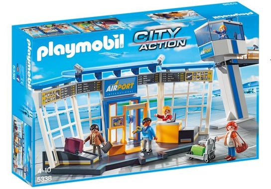 Playmobil City Action, klocki Lotnisko z wieżą kontrolną, 5338 Playmobil