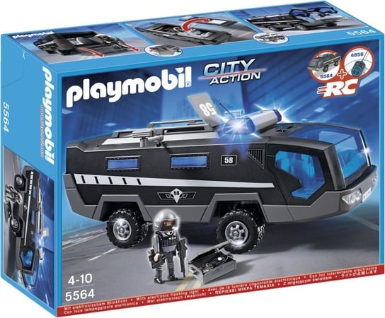 Playmobil City Action, klocki Pojazd jednostki specjalnej ze światłem i dźwiękiem, 5564 Playmobil