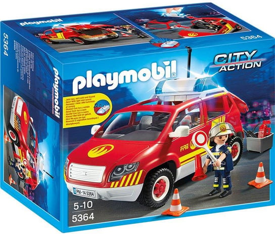 Playmobil City Action, klocki Wóz dowódcy straży pożarnej, 5364 Playmobil