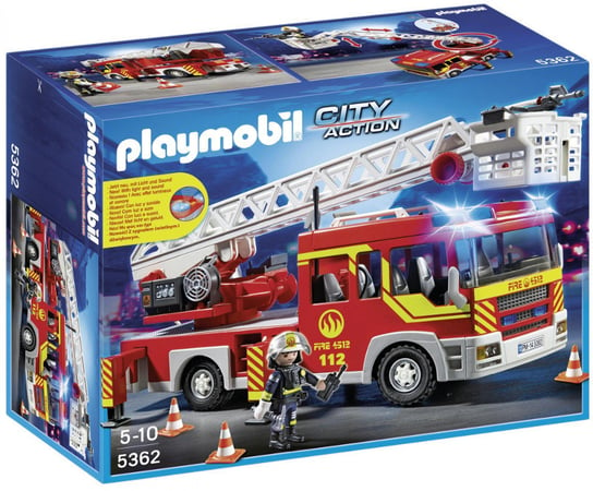 Playmobil City Action, klocki Wóz strażacki z drabiną, 5362 Playmobil