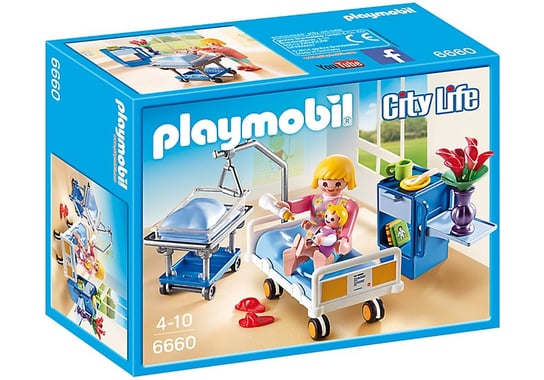 Playmobil City Life, klocki Sala chorych z łóżeczkiem, 6660 Playmobil