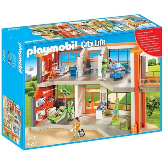 Playmobil City Life, klocki Szpital dziecięcy z wyposażeniem, 6657 Playmobil