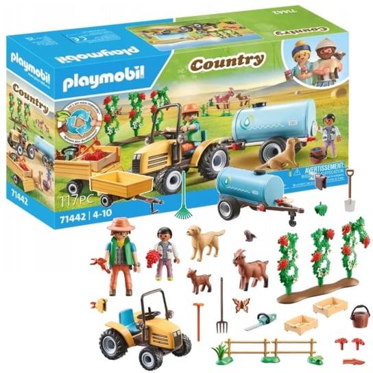 Playmobil Country 71442 Traktor Z Przyczepą I Zbiornikiem Na Wodę Playmobil