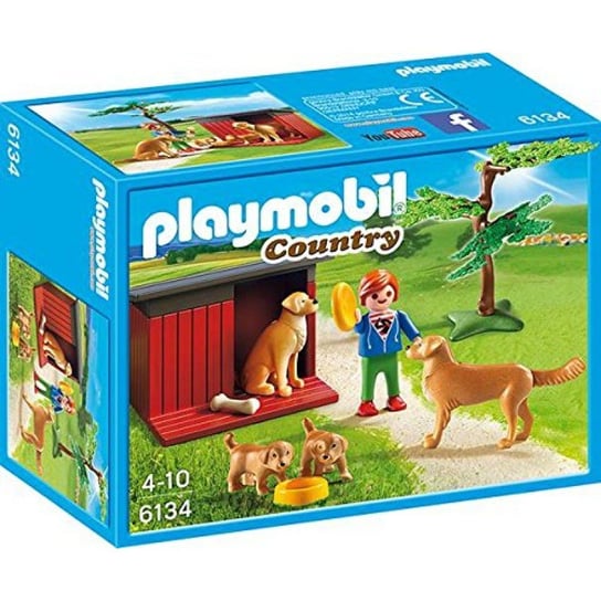 Playmobil Country, klocki Szczenięta Golden Retriever, 6134 Playmobil