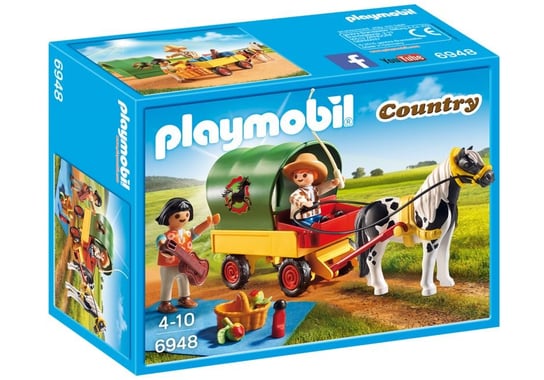 Playmobil Country, klocki Wycieczka bryczką kucyków, 6948 Playmobil