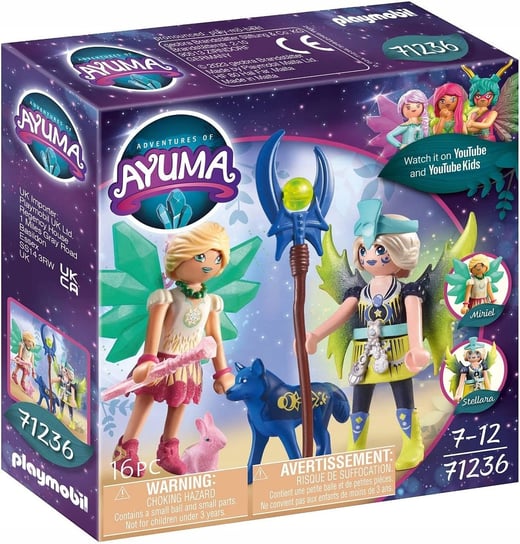 PLAYMOBIL, Crystal- i Moon Fairy z tajemniczymi zwierzętami , 71236 Playmobil