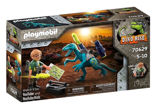 Playmobil, Dino Rise, wujek Rob przygotowanie do bitwy 70629 Playmobil