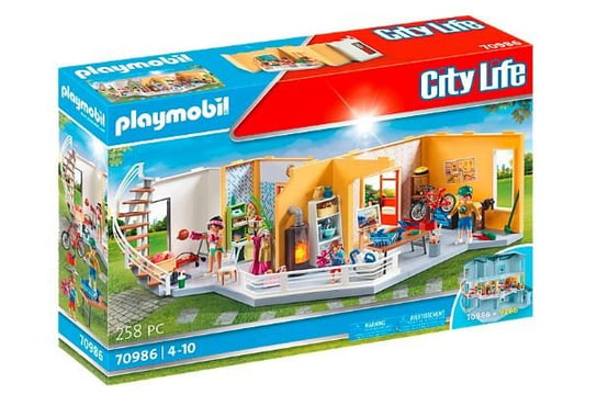 PLAYMOBIL, Dodatkowe piętro nowoczesnego domu, 70986 Playmobil