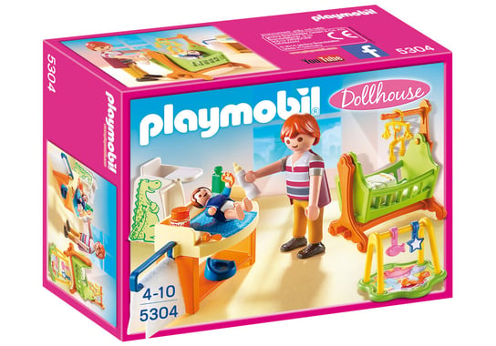 Playmobil Dollhouse, klocki Pokój dla niemowlaka z łóżeczkiem, 5304 Playmobil
