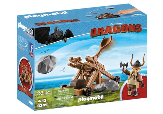 Playmobil Dragons, klocki Pyskacz i katapulta, 9245 Playmobil