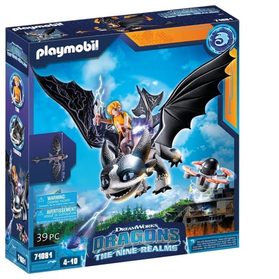 PLAYMOBIL, Dragons: The Nine Realms - Pierun i Tom, 71081 Playmobil