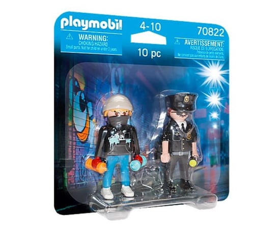 PLAYMOBIL, DuoPack Policjant i grafficiarz, 70822 Playmobil