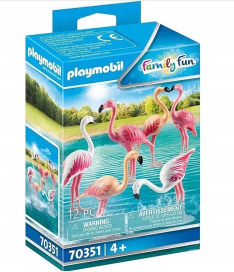Playmobil, Family Fun, Flamingi, zoo, Zwierzaki, 70351 Playmobil