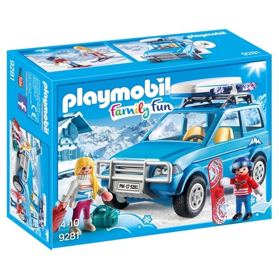 Playmobil Family Fun, klocki Auto z boxem dachowym, 9281 Playmobil