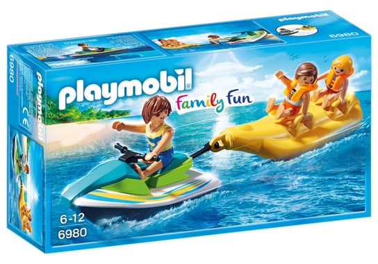 Playmobil Family Fun, klocki Jet ski z bananową łódką, 6980 Playmobil