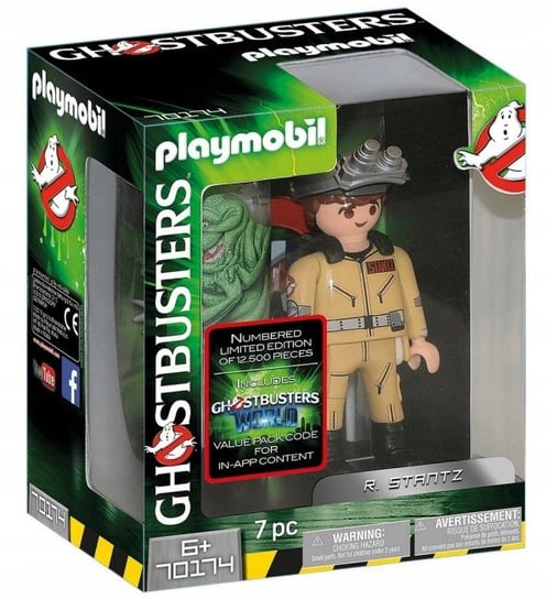 Playmobil, figurka kolekcjonerska Ghostbusters R.stantz Pogromca 70174 Playmobil