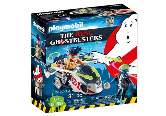 Playmobil Ghostbusters, klocki Stantz z pojazdem latającym, 9388 Playmobil