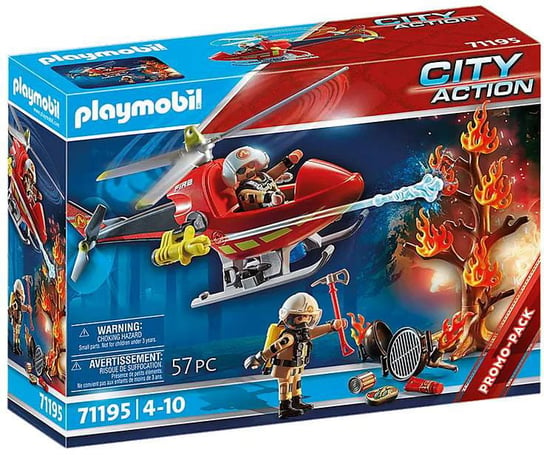 PLAYMOBIL, Helikopter strażacki, 71195 Playmobil