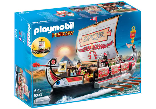 Playmobil History, klocki Rzymska galera, 5390 Playmobil