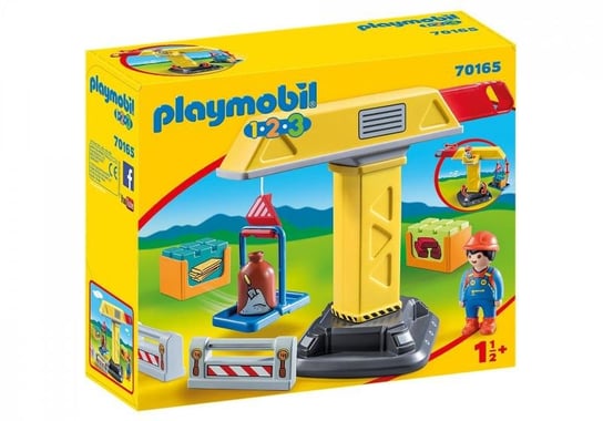 Playmobil, klocki 1-2-3 Dźwig budowlany Playmobil
