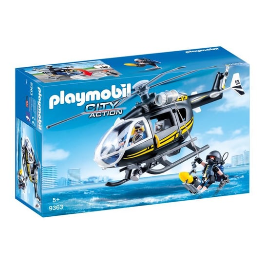 Playmobil, klocki Helikopter jednostki specjalnej, 9363 Playmobil