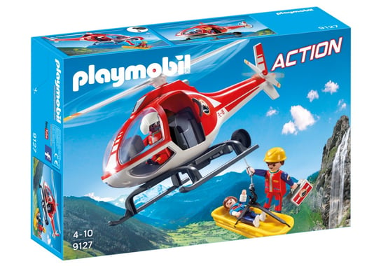 Playmobil, klocki Helikopter ratownictwa górskiego, 9127 Playmobil