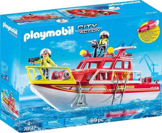 Playmobil, klocki Łódź ratownicza straży pożarnej Playmobil
