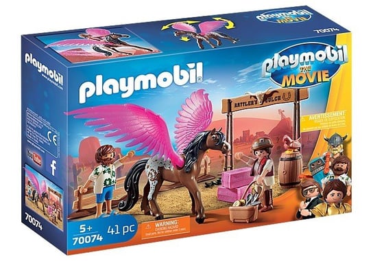 Playmobil, klocki Marla, Del i skrzydlaty koń Playmobil