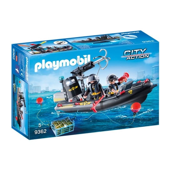 Playmobil, klocki Ponton jednostki specjalnej, 9362 Playmobil